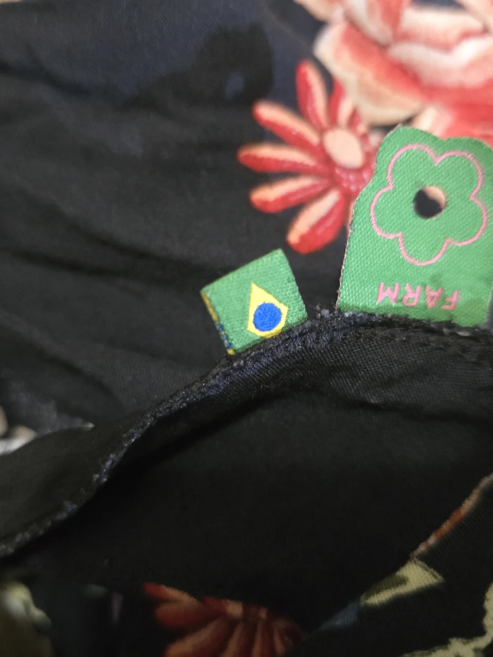 FARM Rio Navy Dress with Multicolor Floral Embroidery - Picture 3 of 3
